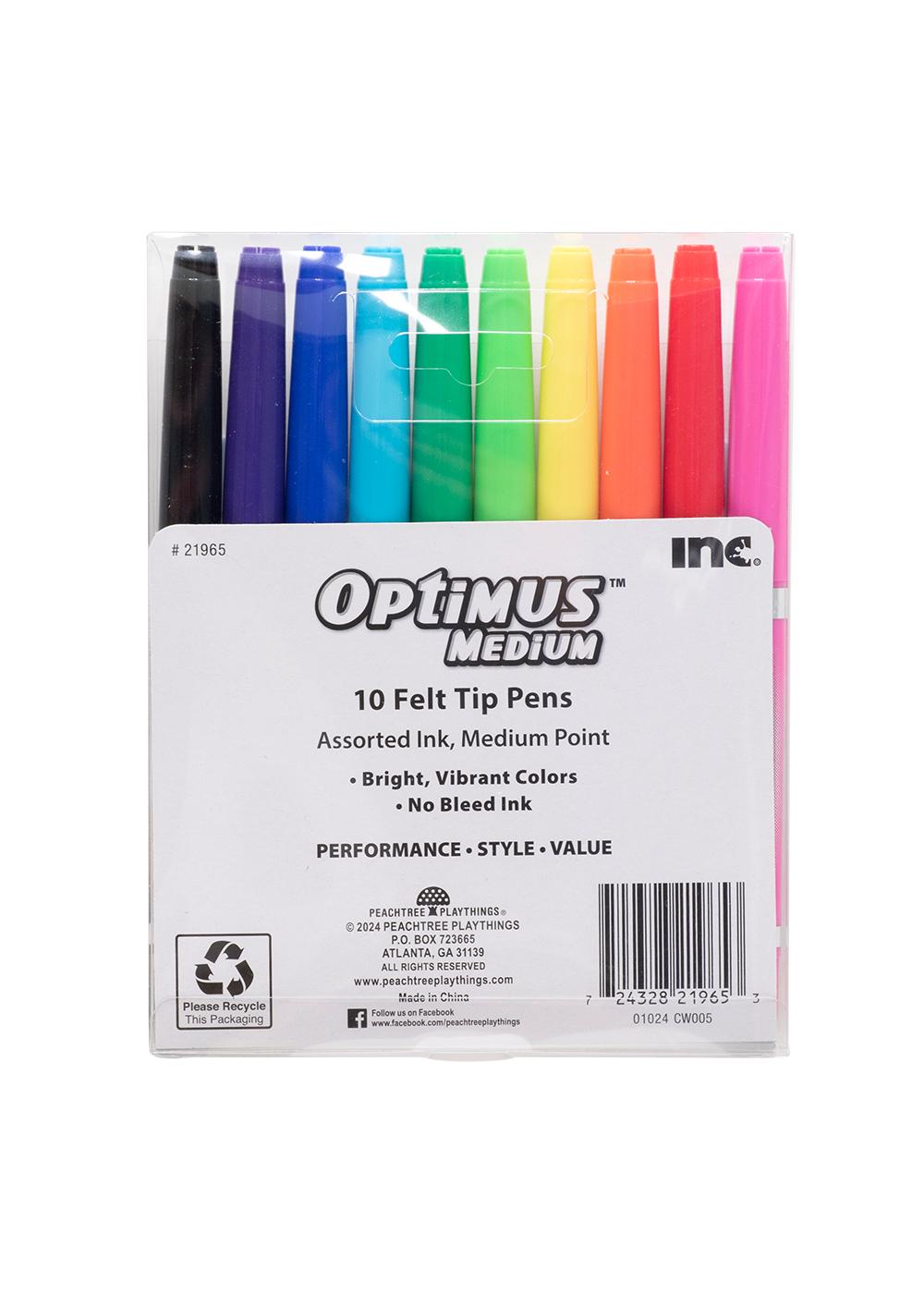 Inc Optimus Medium Felt Tip Pens - Assorted Ink; image 3 of 3
