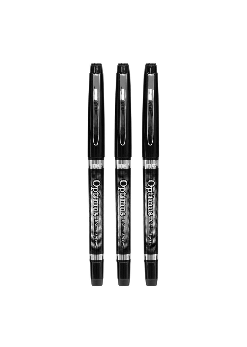 Inc Optimus Medium Felt Tip Pens - Black Ink; image 3 of 3