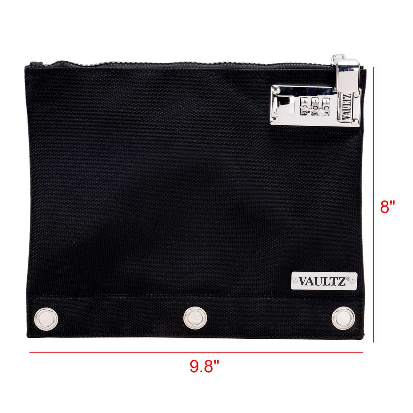 Vaultz Locking Binder Pouch Black Shop Pencil cases at HEB