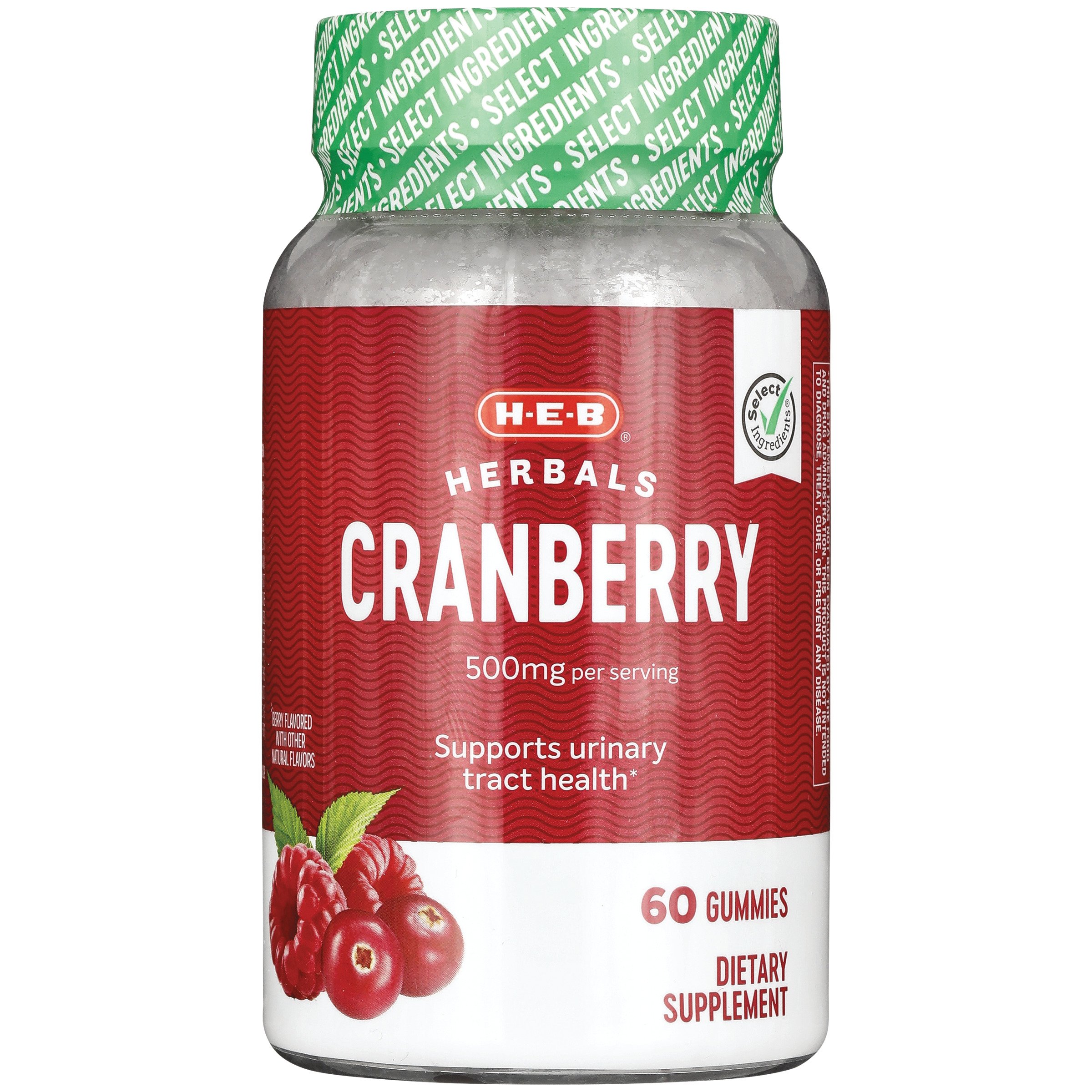 H-E-B Herbals Cranberry Gummies - 500 mg - Shop Herbs & homeopathy at H-E-B