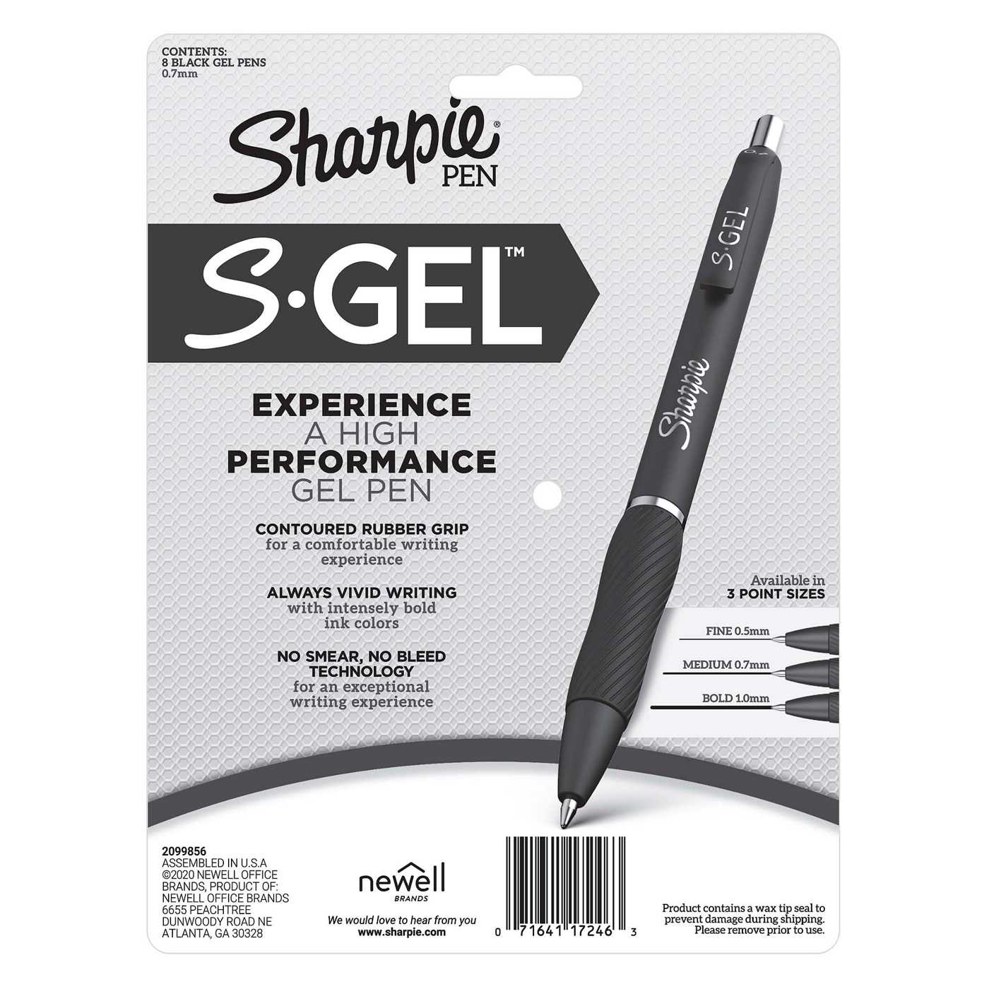 Sharpie S-Gel 0.7mm Gel Pens - Black Ink; image 2 of 2