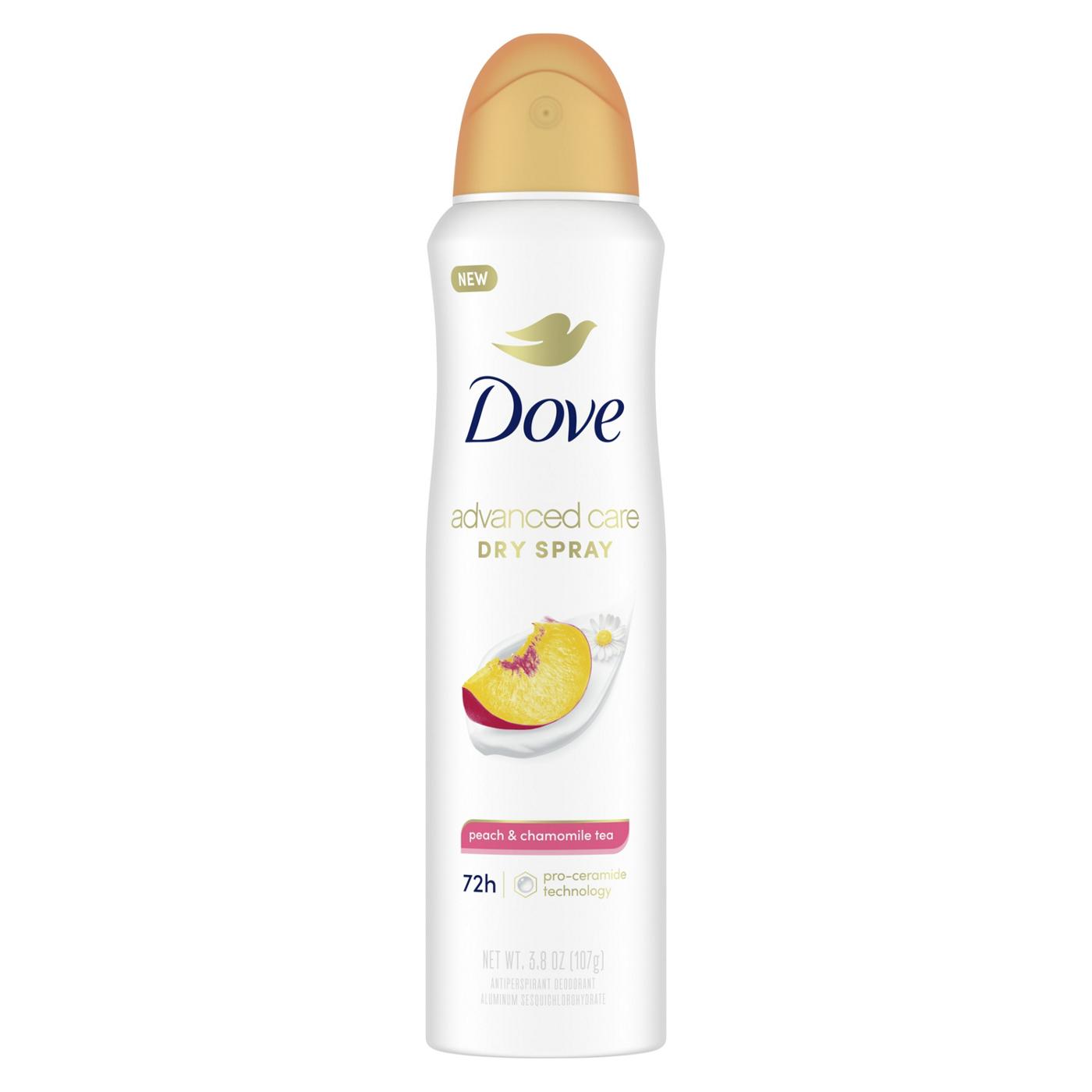 Dove Advance Care Dry Spray Antiperspirant Deodorant - Peach & Chamomile Tea; image 1 of 3