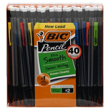 BIC Xtra-Smooth 0.7mm Mechanical Pencils, 40 pk