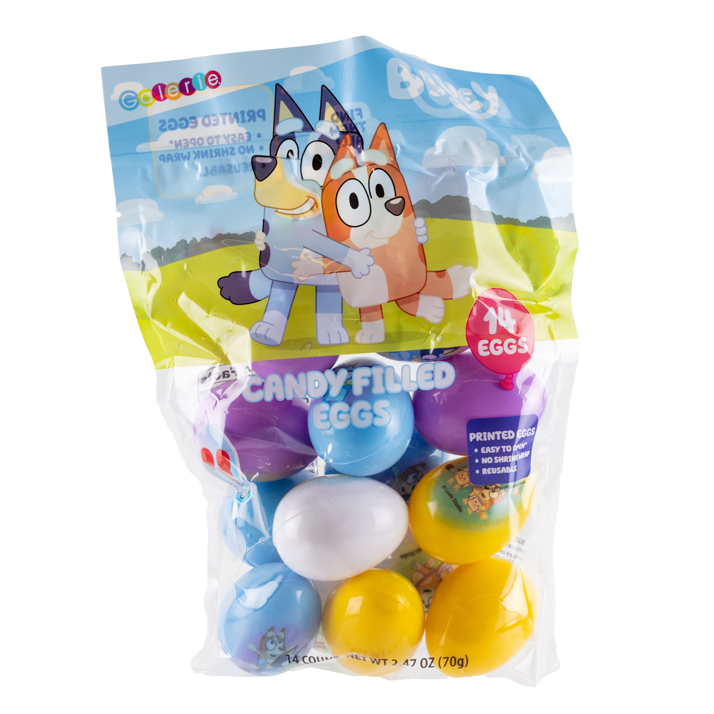 Galerie Bluey Candy Filled Easter Eggs Shop Candy at HEB