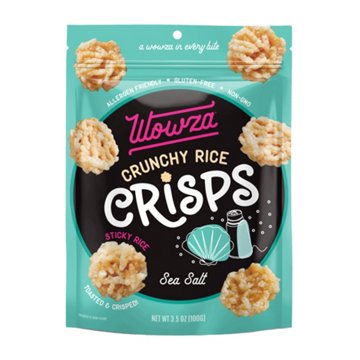 Wowza Sea Salt Crunchy Rice Crisps, 3.5 oz