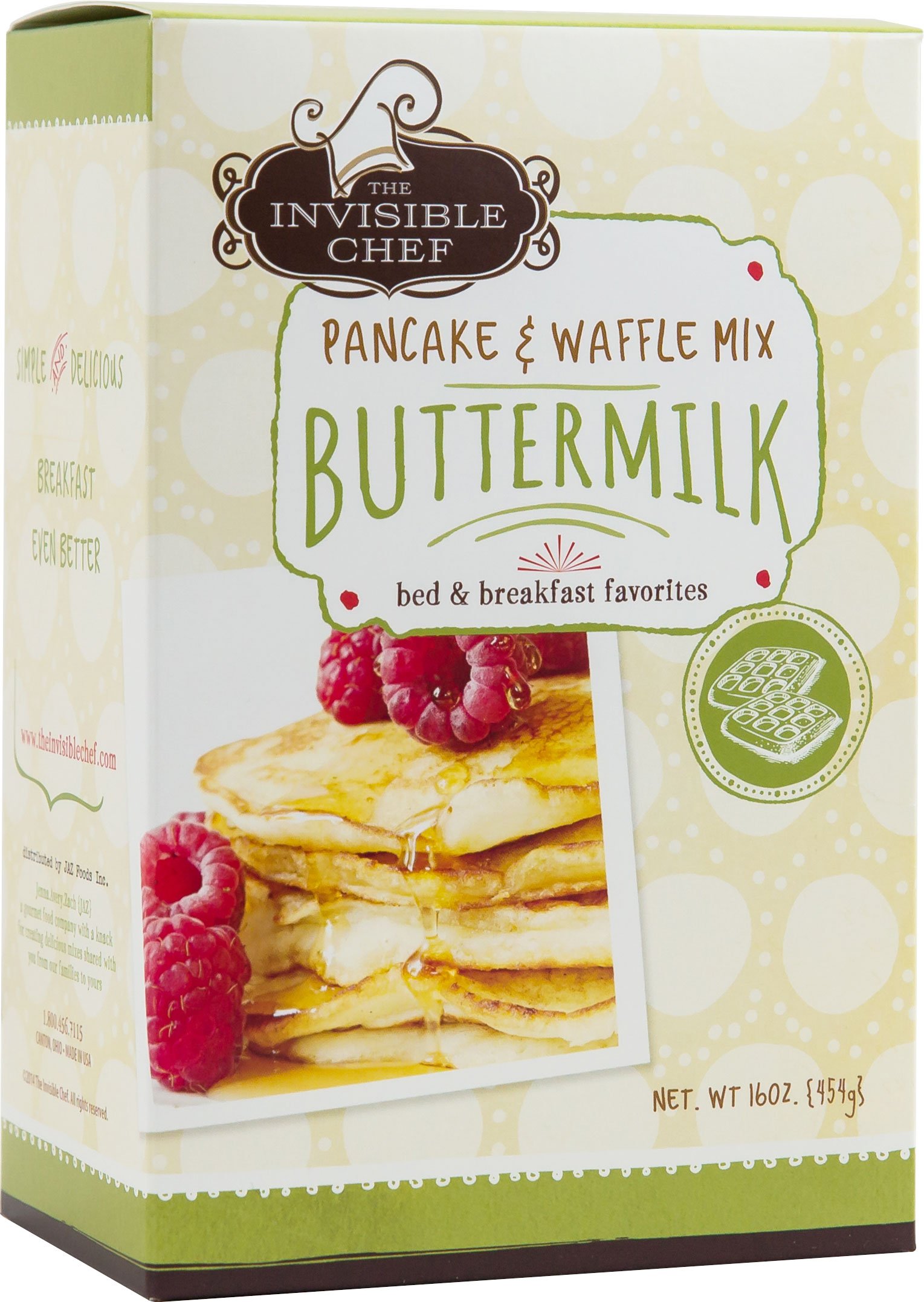 The Invisible Chef Buttermilk Pancake & Waffle Mix, 16 oz | Central ...