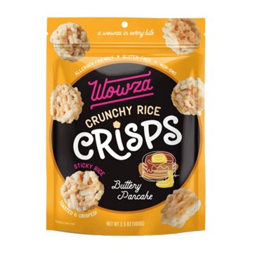 Wowza Buttery Pancake Crunchy Rice Crisps, 3.5 oz