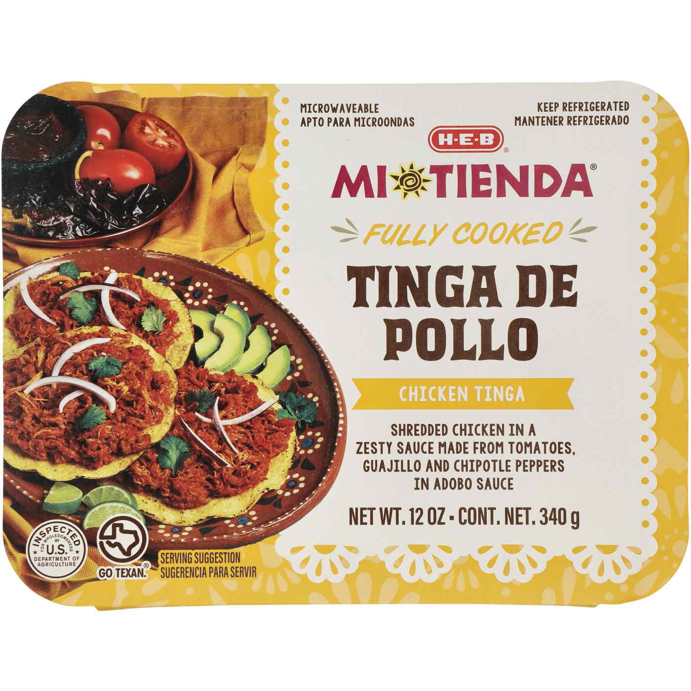 H-E-B Mi Tienda Fully Cooked Chicken Tinga de Pollo; image 1 of 2