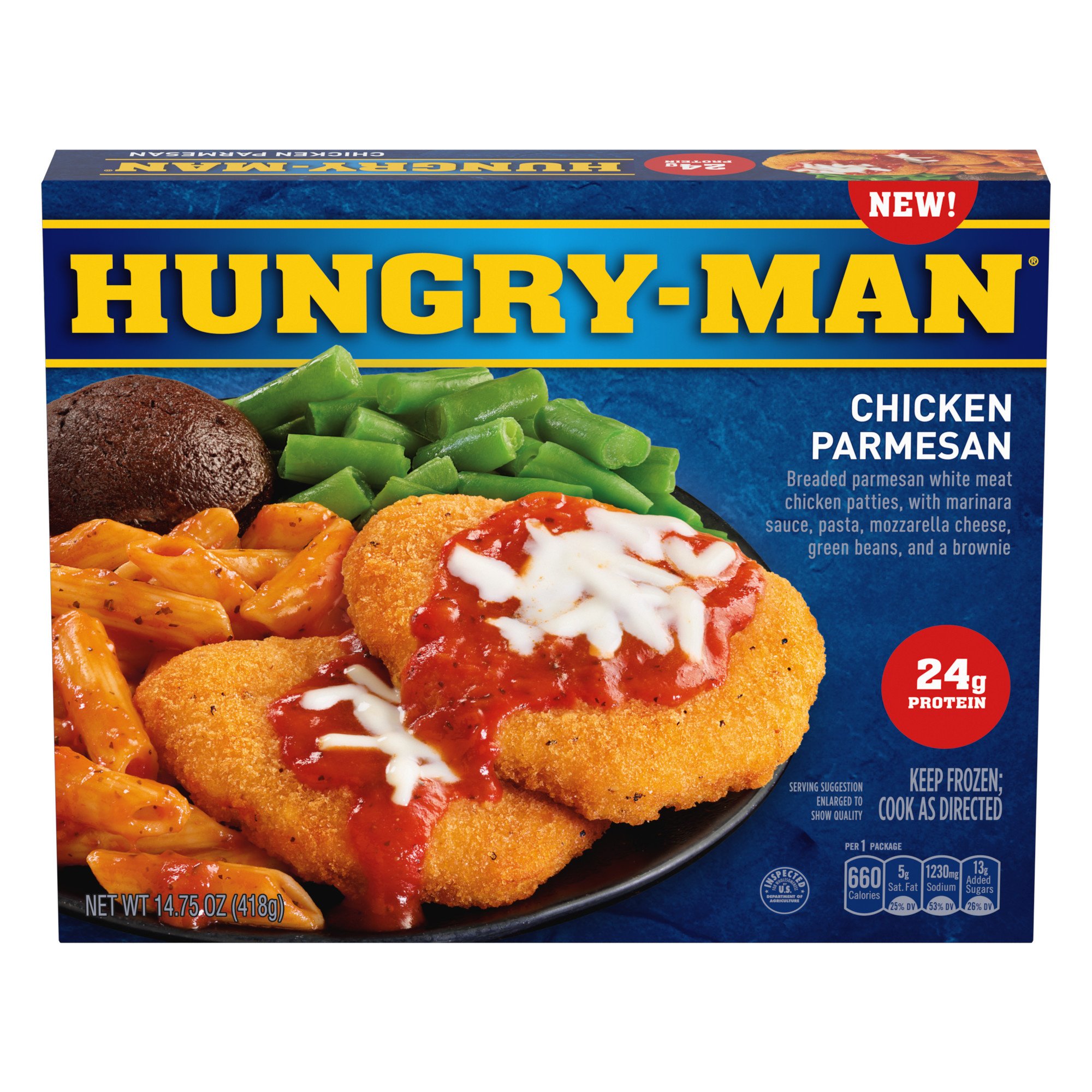 Hungry-Man Chicken Parmesan - Shop Entrees & sides at H-E-B