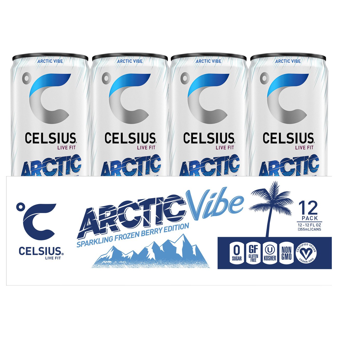 Celsius Sparkling Energy Drink Arctic Vibe, 12 Pk Shop Diet