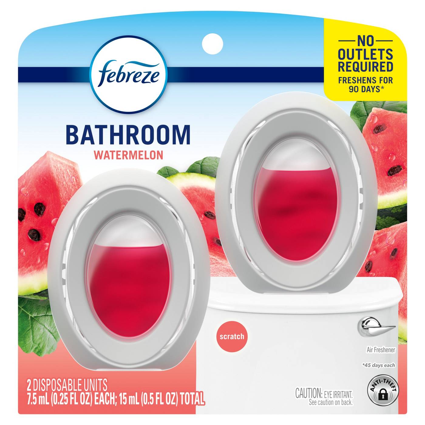 Febreze Bathroom Air Freshener Odor-Fighting - Sweet Watermelon Vine Scent; image 2 of 10