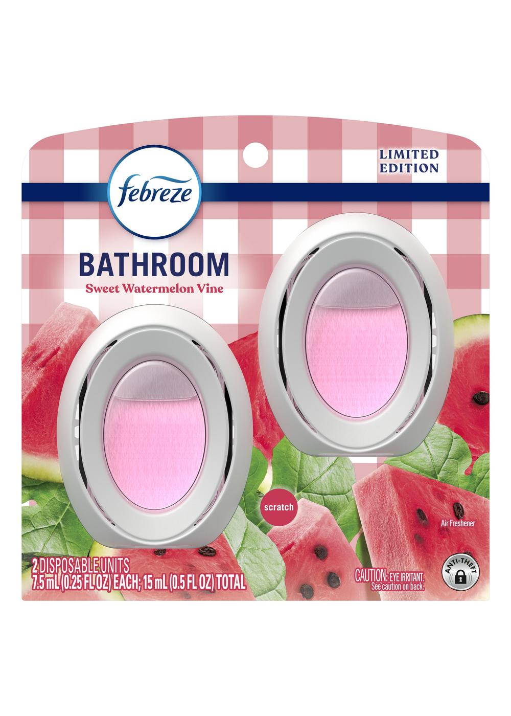 Febreze Car Watermelon Car Vent Clips 0.06 Fl Oz (Pack of 2) for