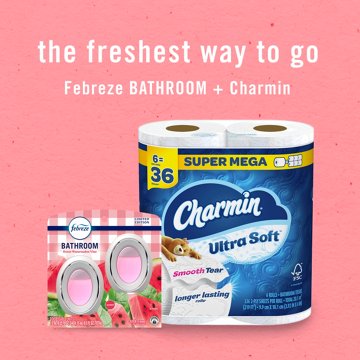 Febreze Bathroom Air Freshener Odor-Fighting - Sweet Watermelon Vine Scent, 2 ct