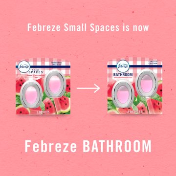 Febreze Bathroom Air Freshener Odor-Fighting - Sweet Watermelon Vine Scent, 2 ct