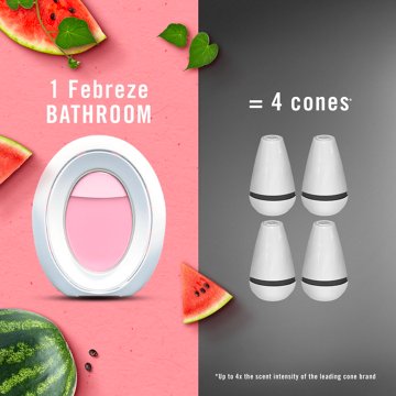 Febreze Bathroom Air Freshener Odor-Fighting - Sweet Watermelon Vine Scent, 2 ct