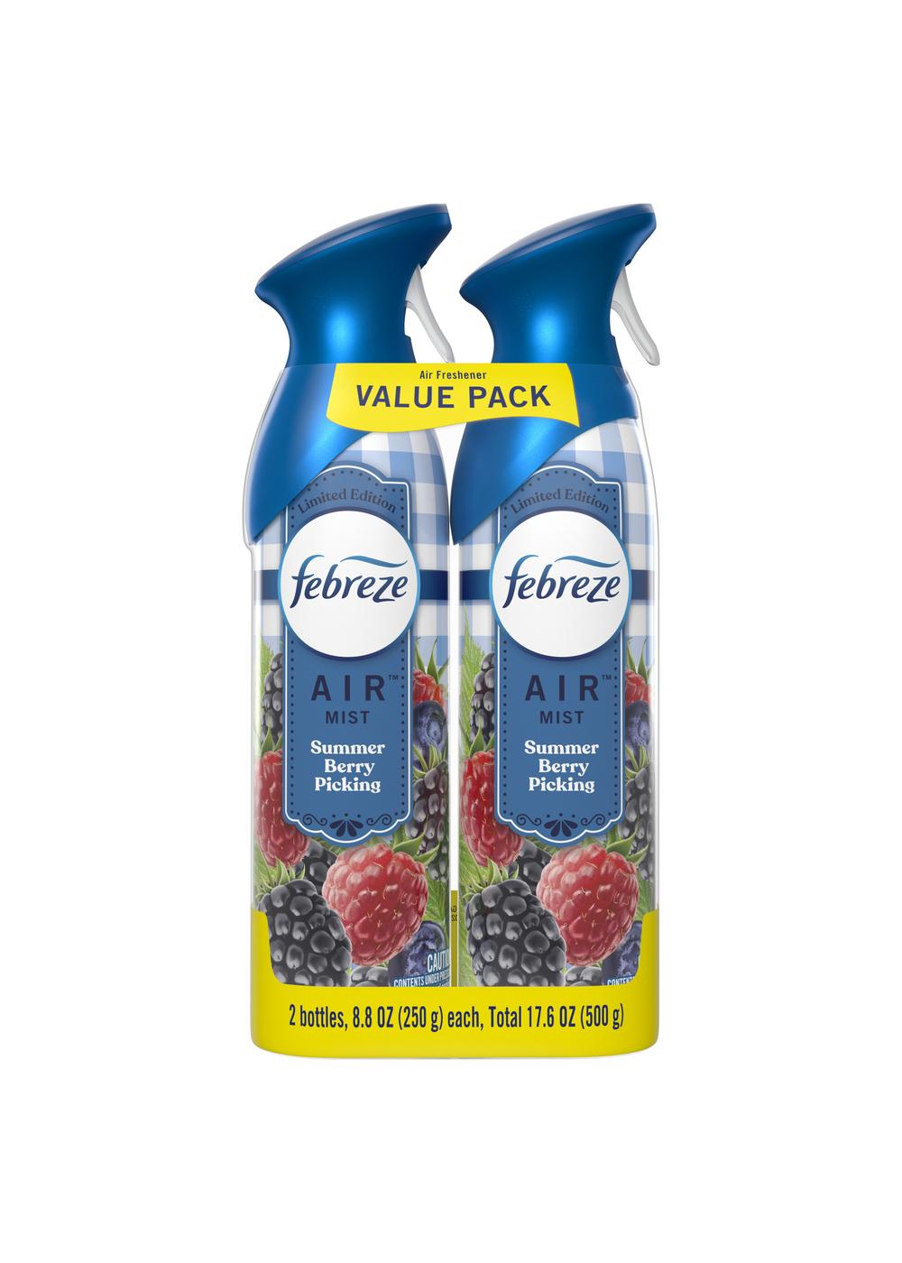 Febreze Air Mist Odor Eliminating Spray - Summer Berry Picking; image 1 of 2