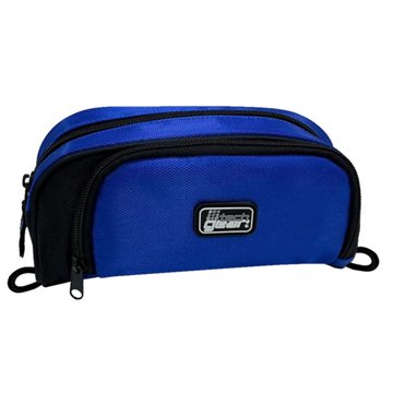 Tech Gear Double Pocket Pencil Case - Blue