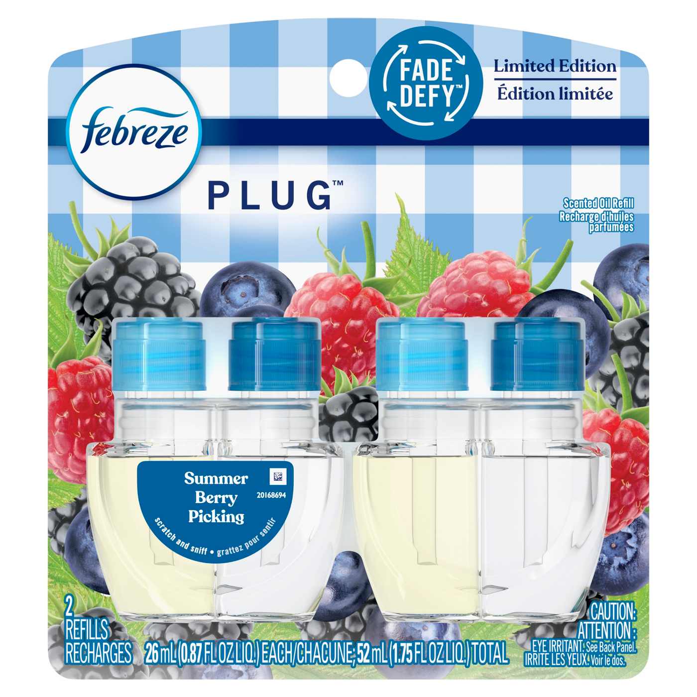 Febreze Plug In Air Freshener Scented Oil Refill - Summer Berry Picking; image 7 of 10