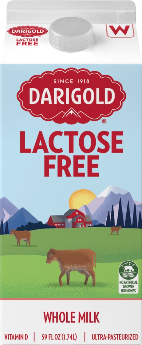 Darigold Lactose Free Whole Milk, 1/2 gal | Central Market