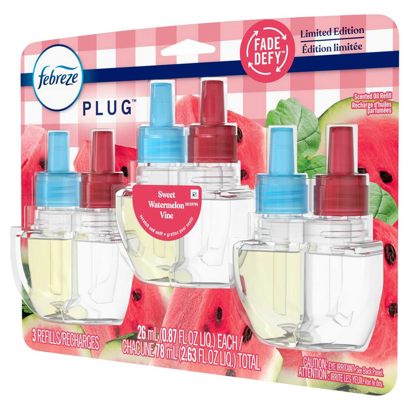 Febreze Plug In Air Freshener Scented Oil Refill - Sweet Watermelon Vine; image 4 of 10