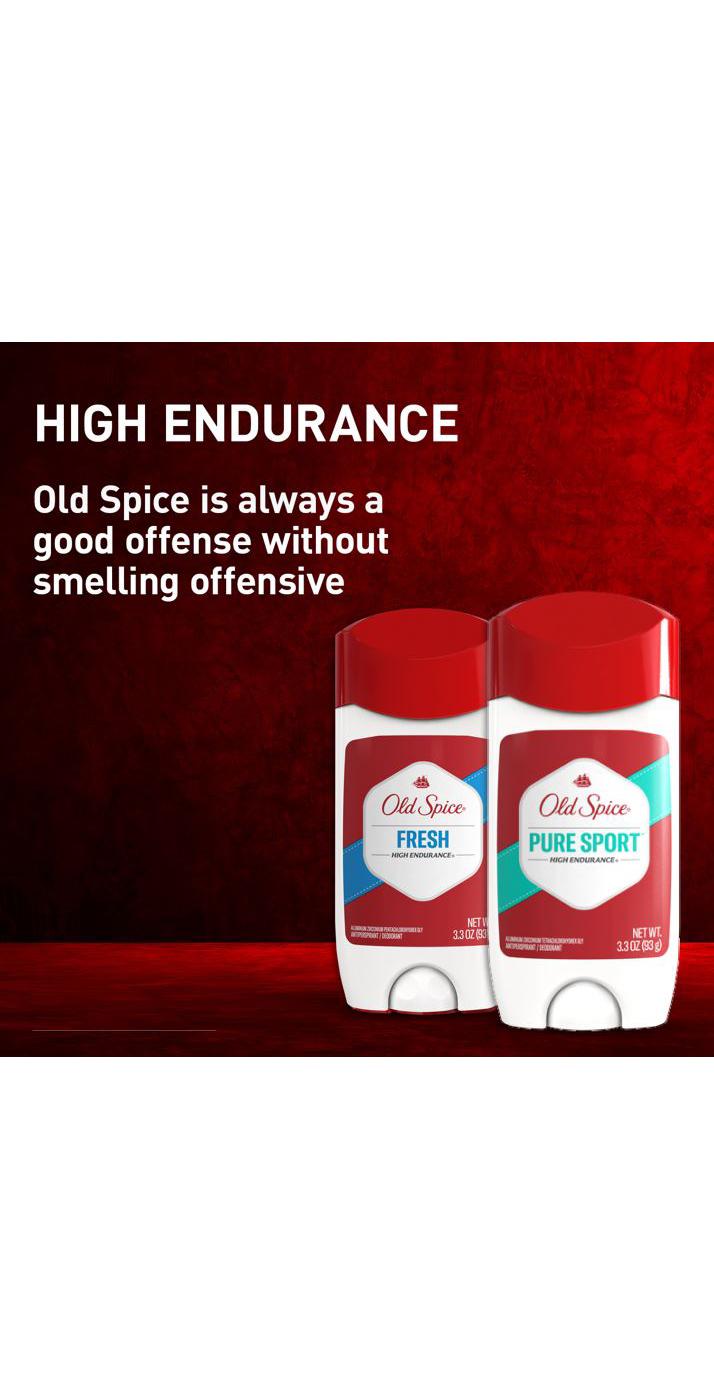 Old Spice High Endurance Antiperspirant Deodorant - Pure Sport; image 3 of 7