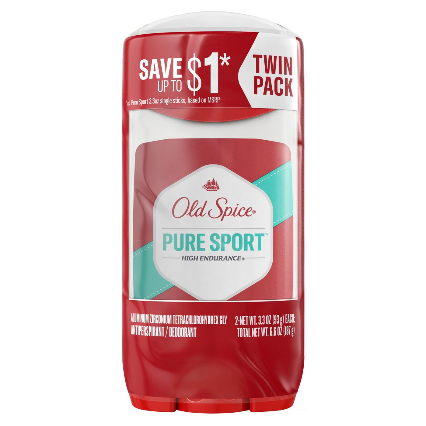 Old Spice High Endurance Antiperspirant Deodorant - Pure Sport; image 5 of 7