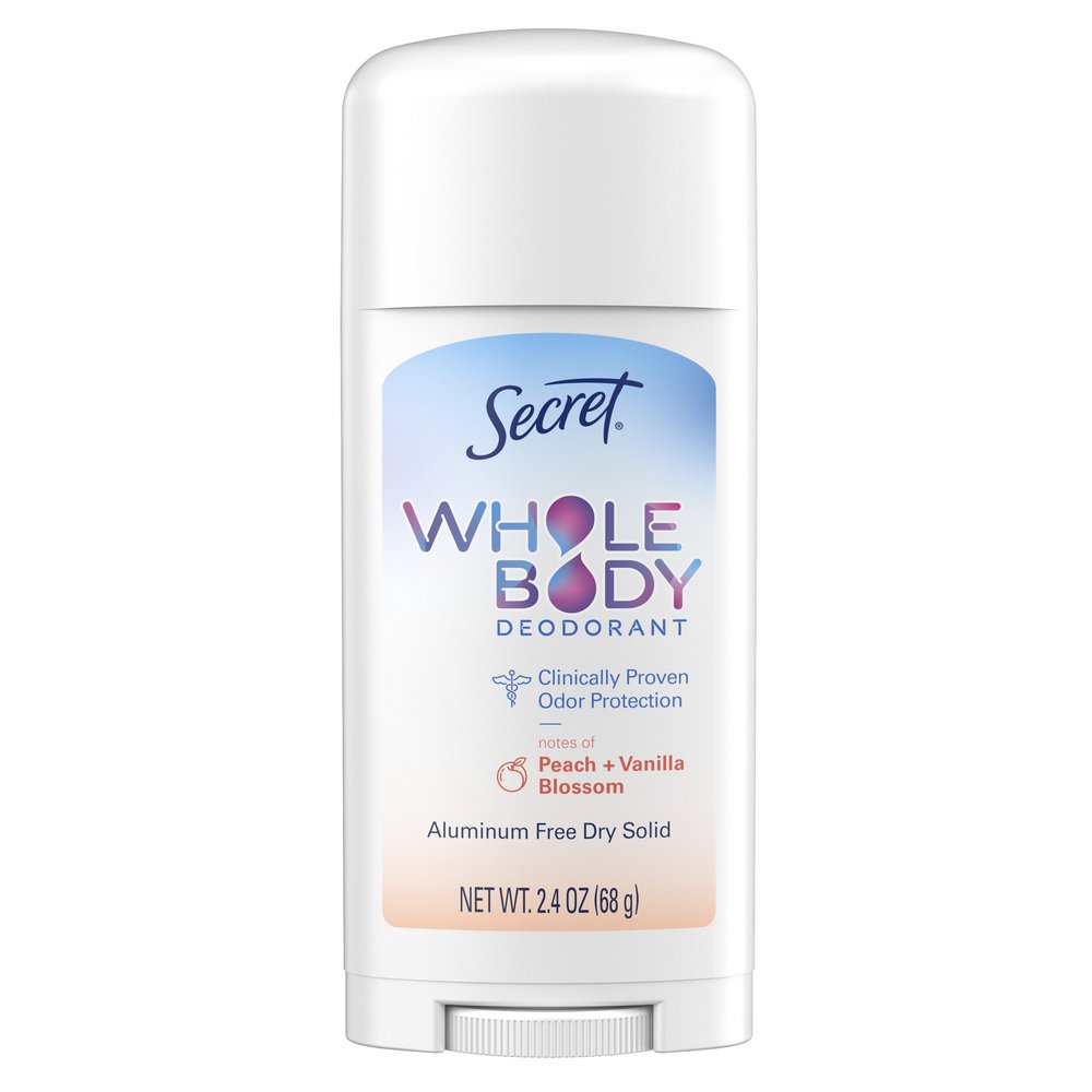 Whole Body Aluminum Free Deodorant Spray Peach & Vanilla, Secret