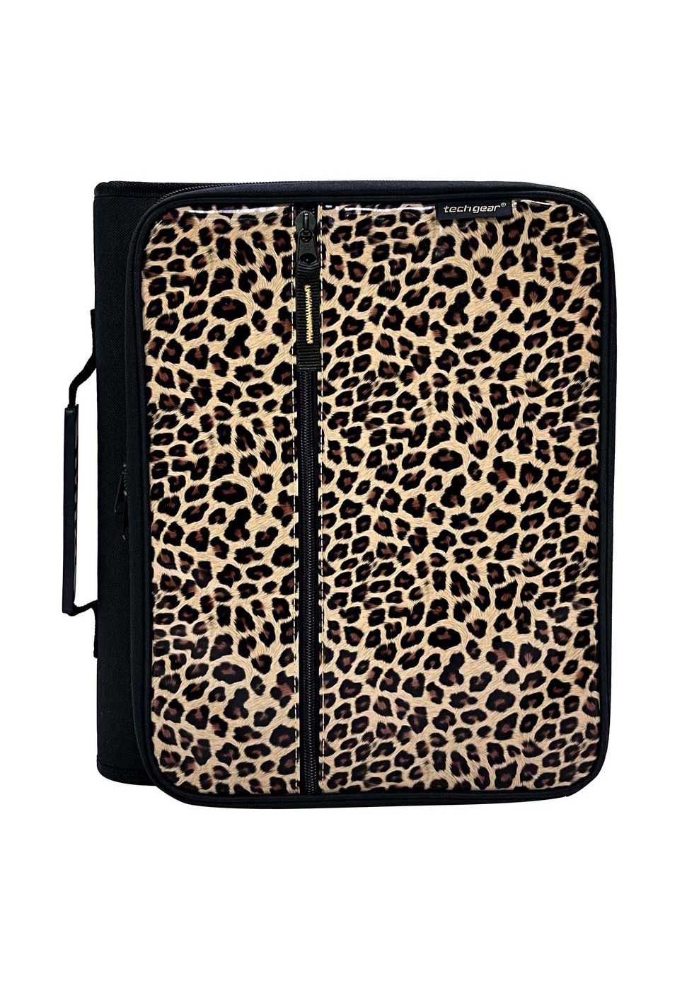 Tech Gear Leopard Zipper Binder; image 1 of 2