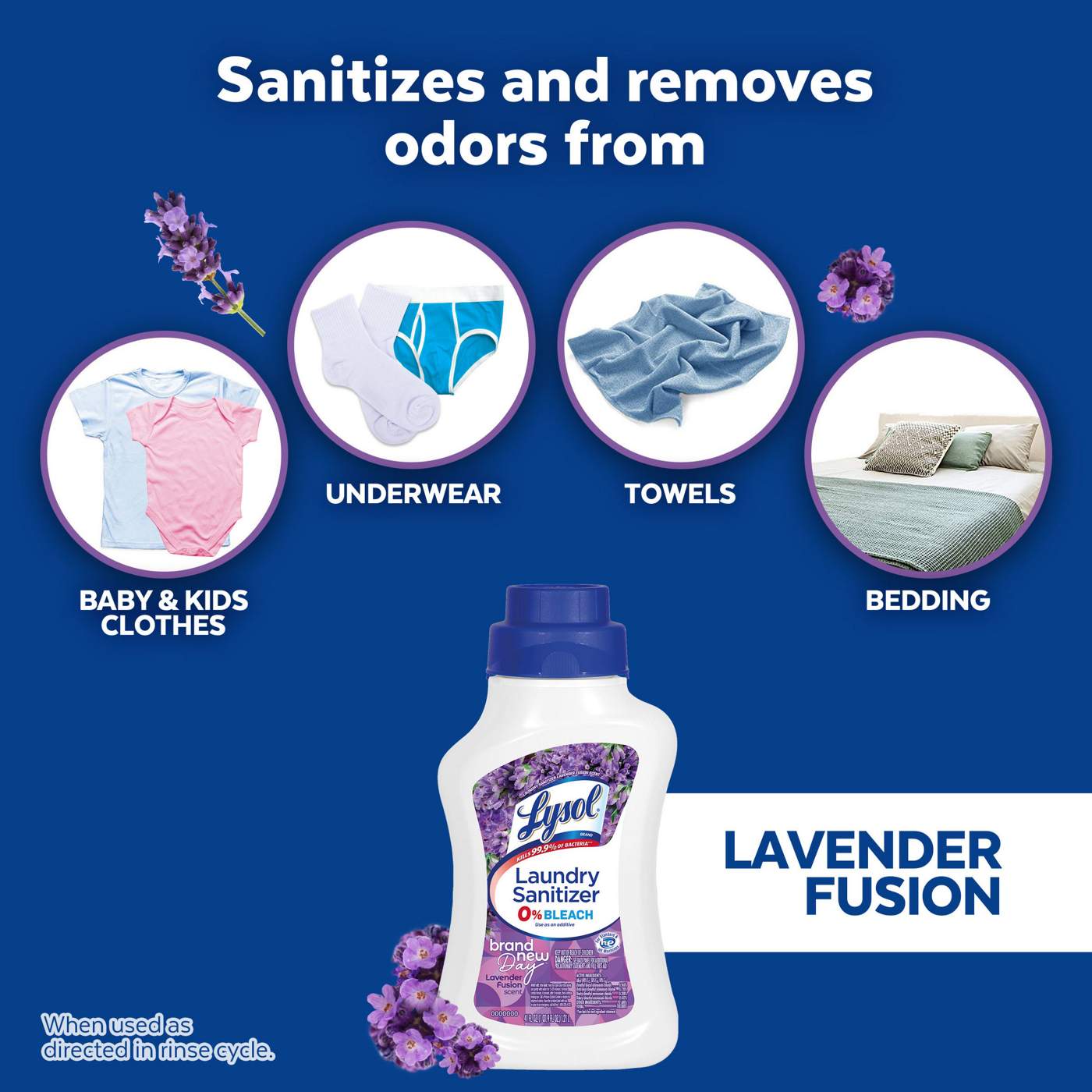 Lysol  Laundry Sanitizer & Odor Remover - Fresh Blossoms; image 5 of 5