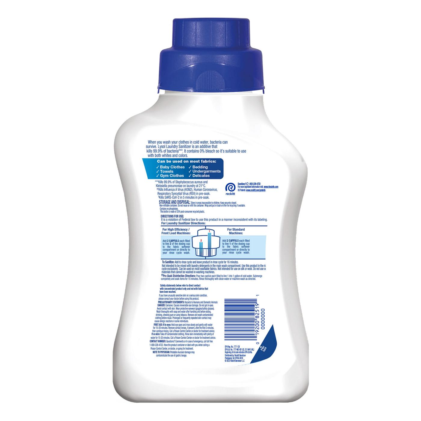 Lysol Laundry Sanitizer and Odor Eliminator - Lavender; image 6 of 6