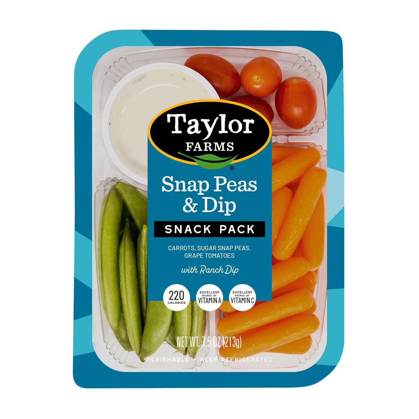 Taylor Farms Snap Peas & Dip Snack Pack; image 1 of 4