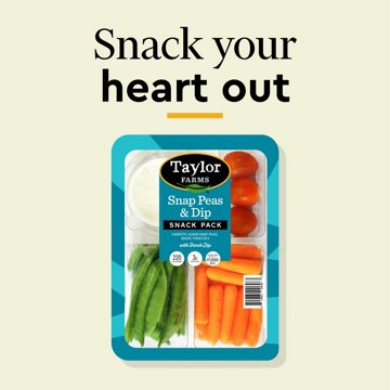 Taylor Farms Snap Peas and Dip Snack Tray, 7.5 oz