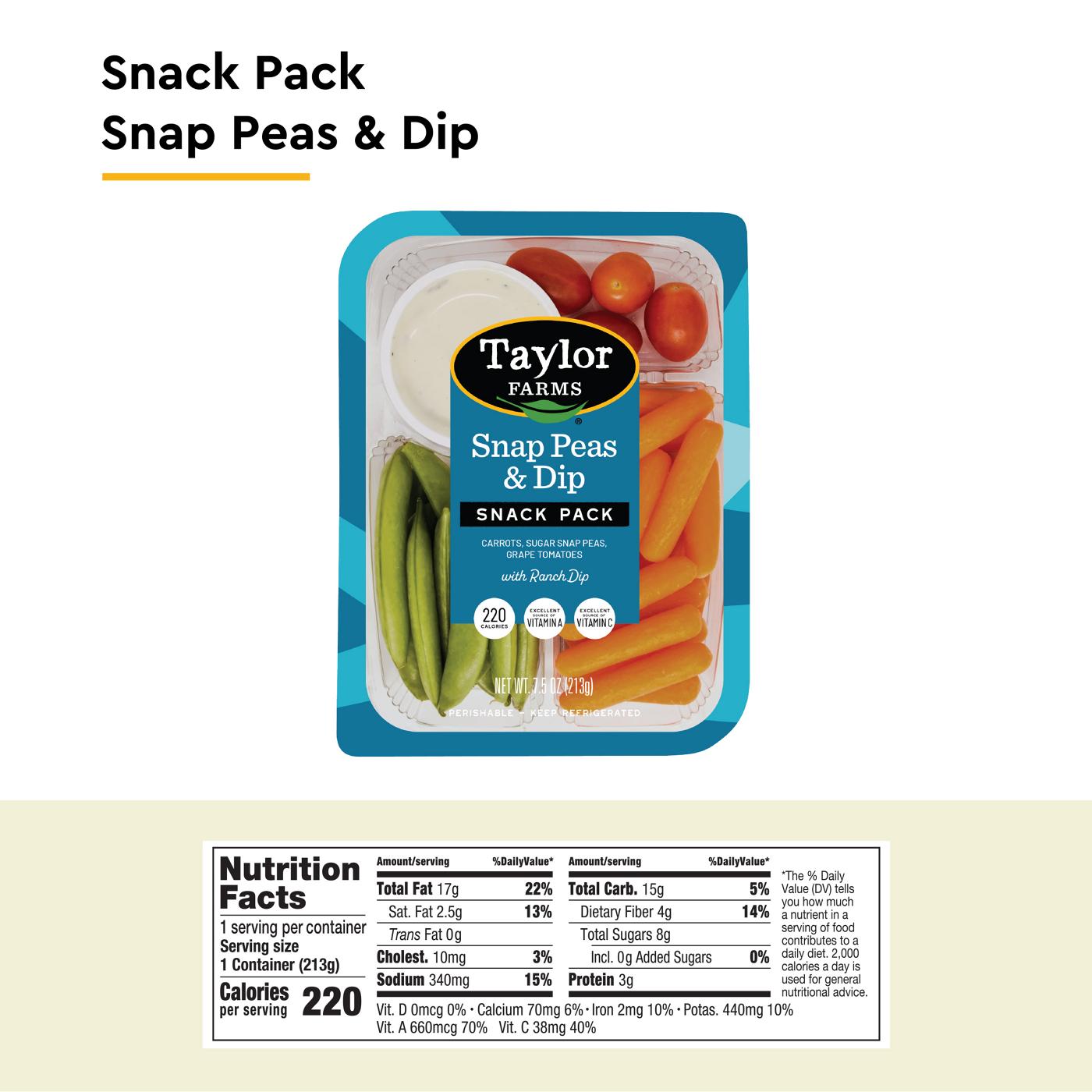 Taylor Farms Snap Peas & Dip Snack Pack; image 4 of 4