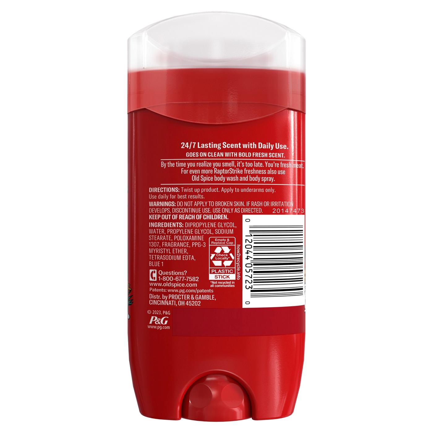 Old Spice Aluminum-Free Deodorant - Raptorstrike; image 2 of 2