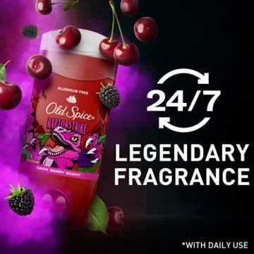 Old Spice Aluminum Free Deodorant for Men, Legendary Fragrance, Raptorstrike, Dark Berry Scent
