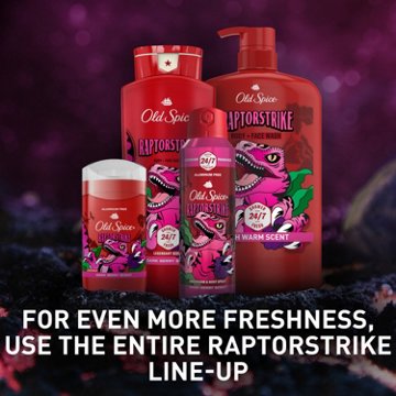 Old Spice Aluminum Free Deodorant for Men, Legendary Fragrance, Raptorstrike, Dark Berry Scent