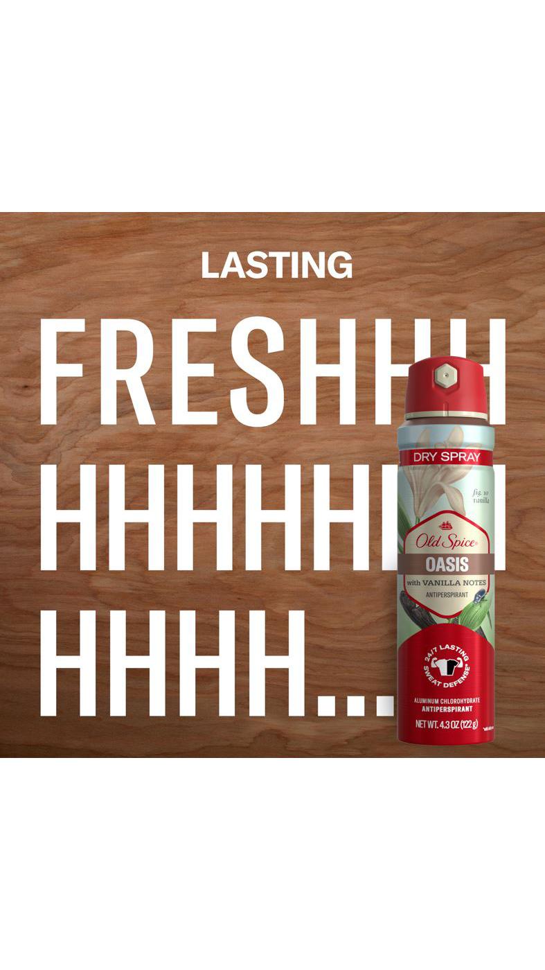 Old Spice Antiperspirant Dry Spray - Oasis; image 6 of 7