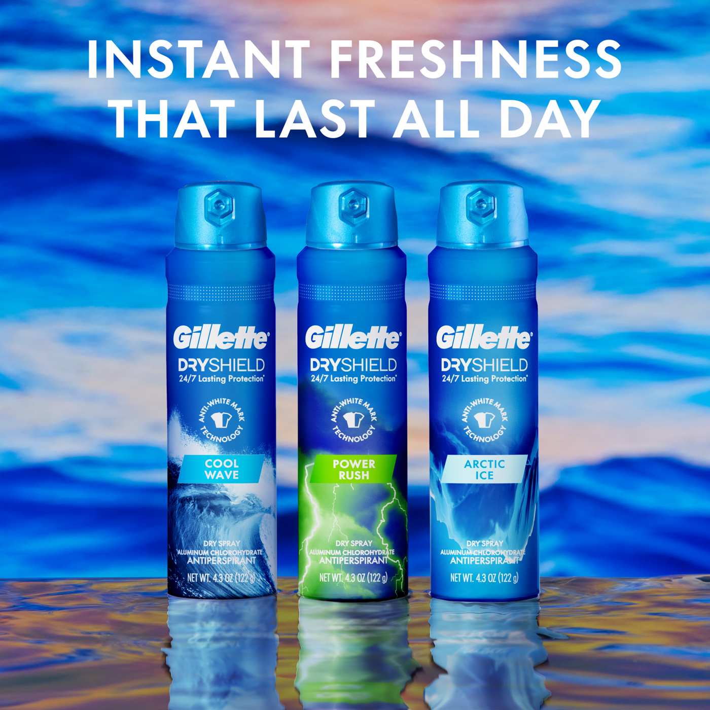 Gillette Dryshield Antiperspirant Dry Spray - Arctic Ice; image 5 of 7