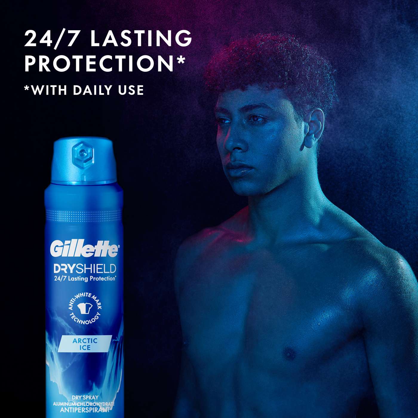 Gillette Dryshield Antiperspirant Dry Spray - Arctic Ice; image 7 of 7