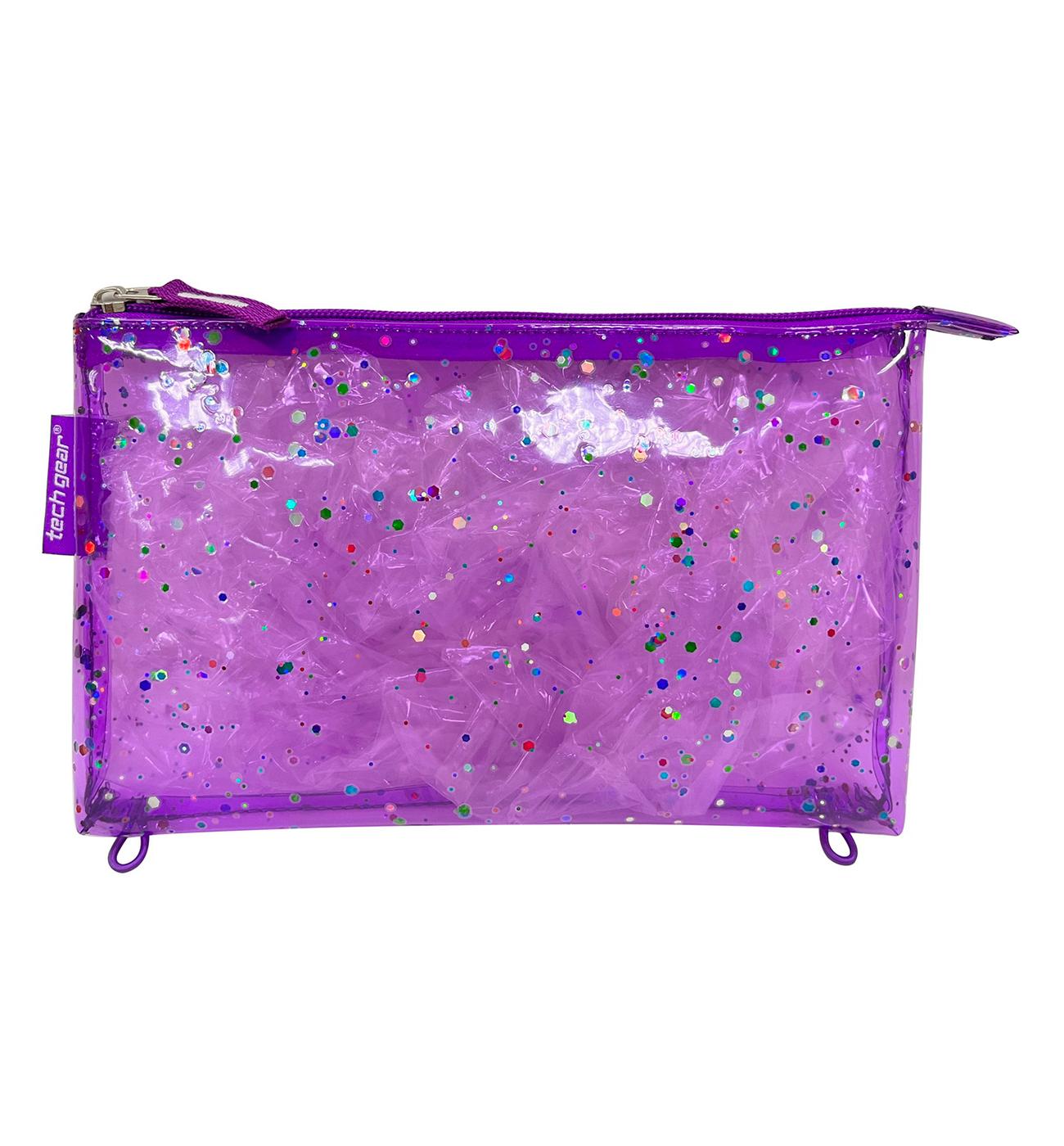 Tech Gear Clear Gear Pencil Case - Purple; image 1 of 2