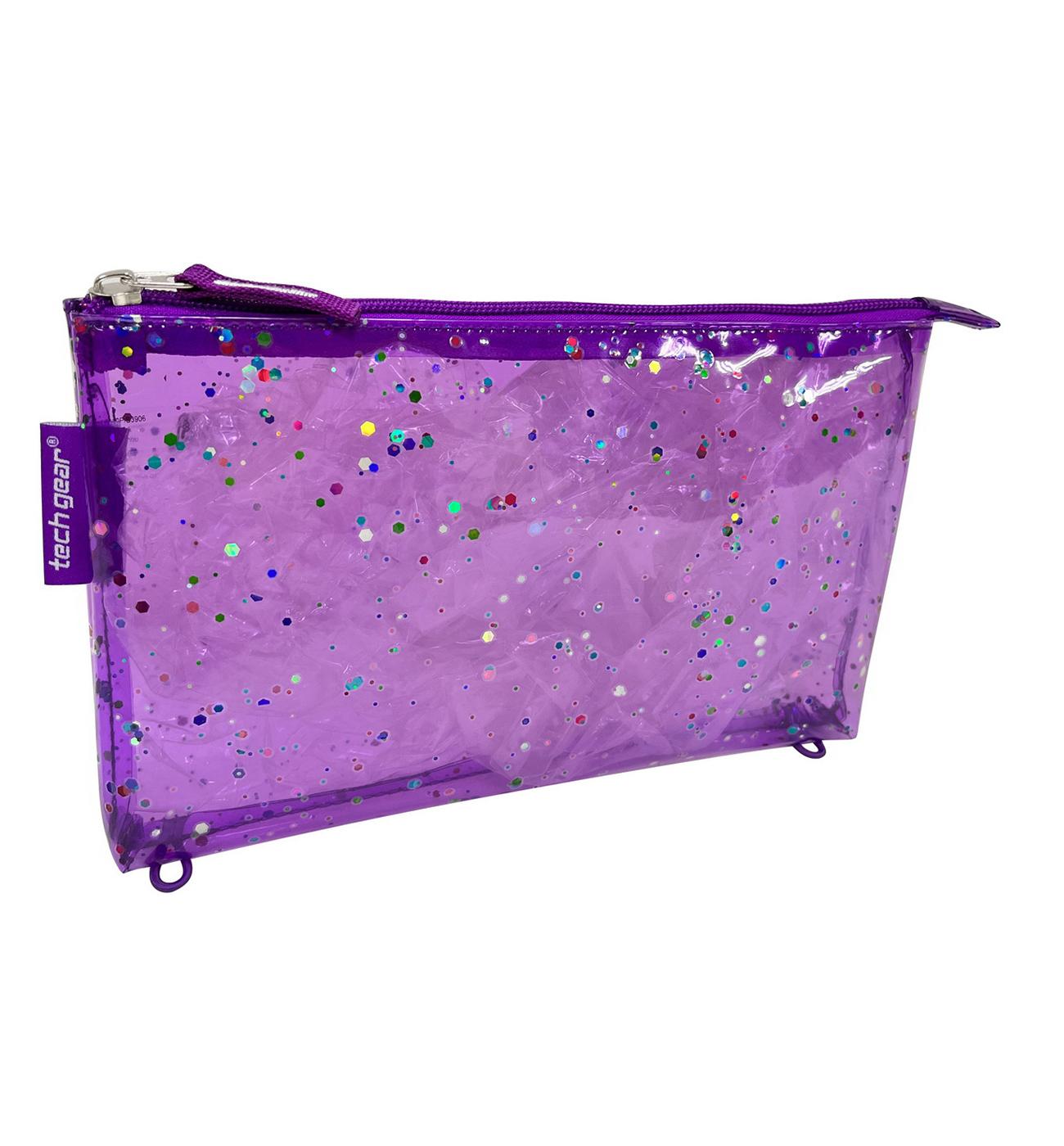 Tech Gear Clear Gear Pencil Case - Purple; image 2 of 2