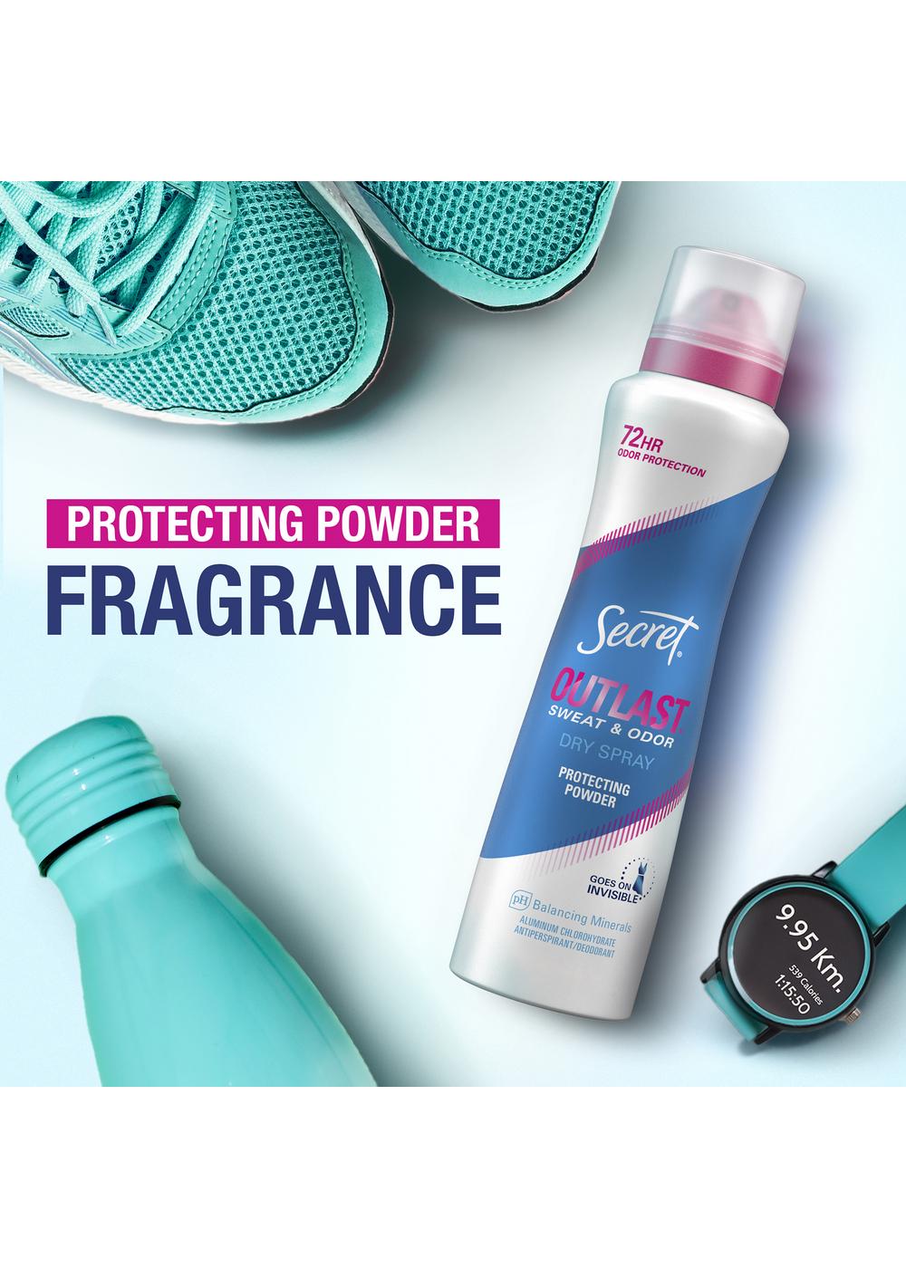 Secret Outlast 72 Hr Antiperspirant Deodorant Dry Spray - Protecting Powder; image 3 of 8