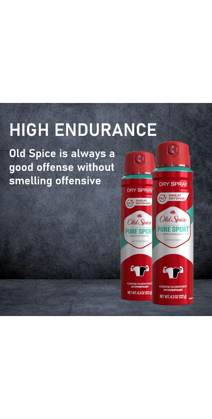 Old Spice High Endurance Antiperspirant Dry Spray - Pure Sport; image 3 of 7