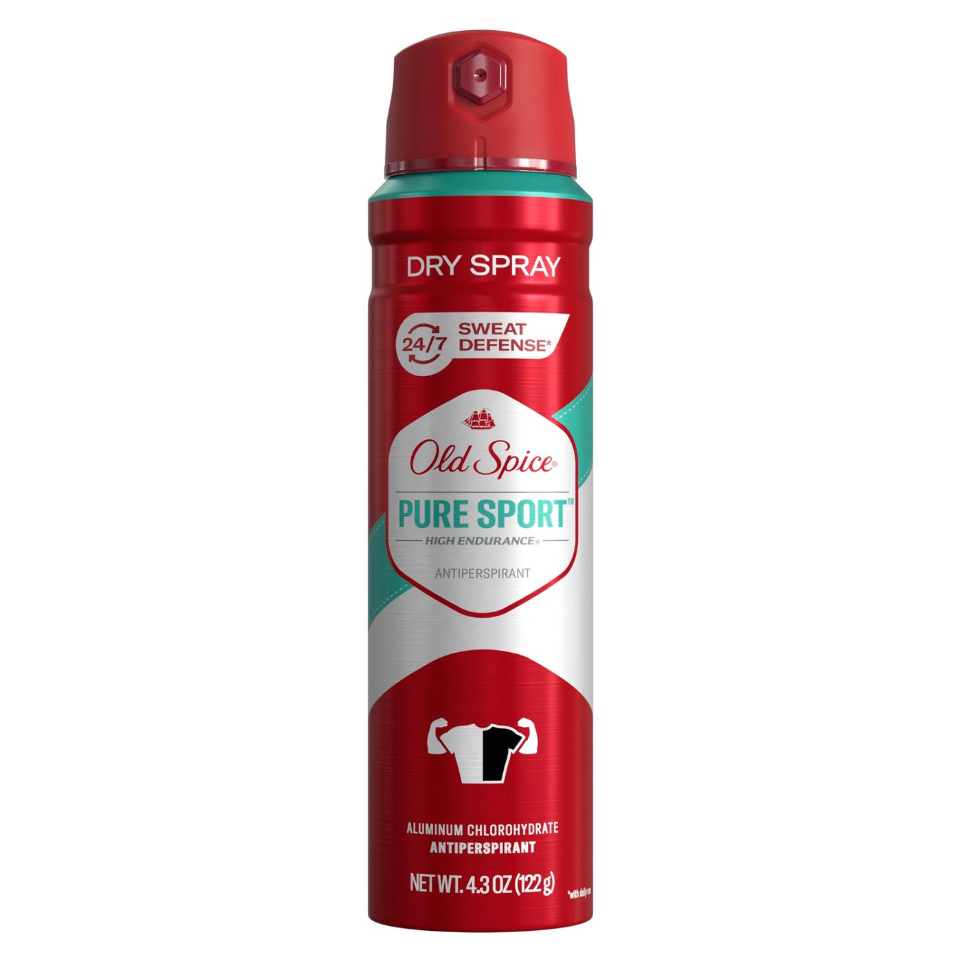 Old Spice High Endurance Antiperspirant Dry Spray - Pure Sport; image 4 of 7