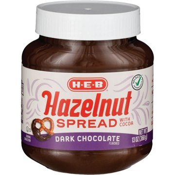 H-E-B Dark Chocolate Hazelnut Spread with Cocoa, 13 oz