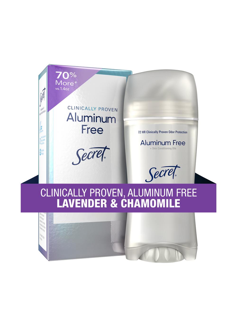 Secret 72 Hr Aluminum Free Dry Solid Deodorant - Lavender & Chamomile; image 8 of 10