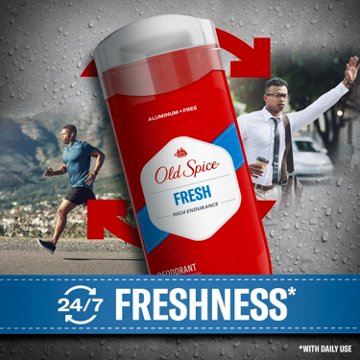 Old Spice Aluminum Free Deodorant for Men, High Endurance Fresh, 3.4 oz