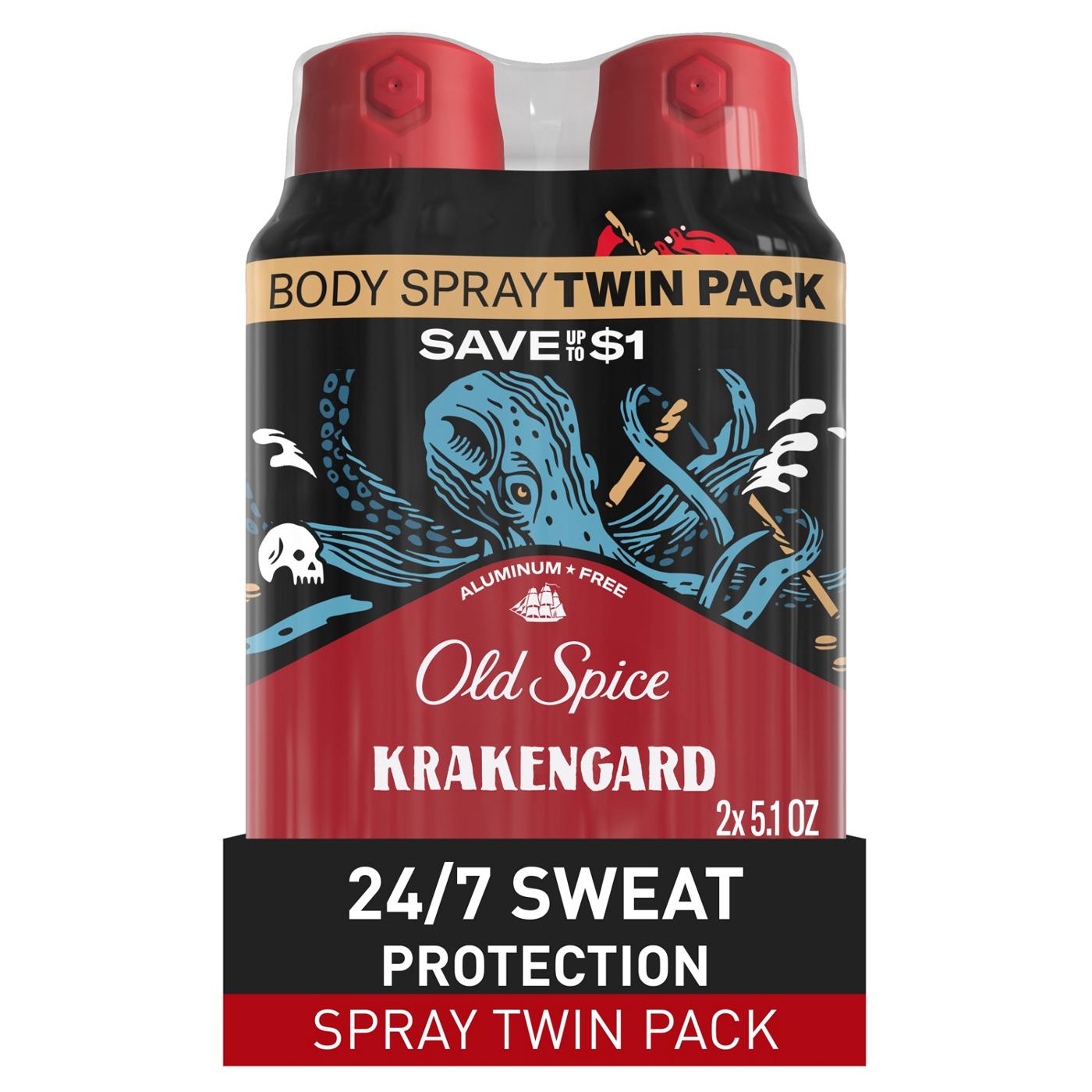 Old Spice Aluminum-Free Body Spray - Krakengard; image 1 of 7