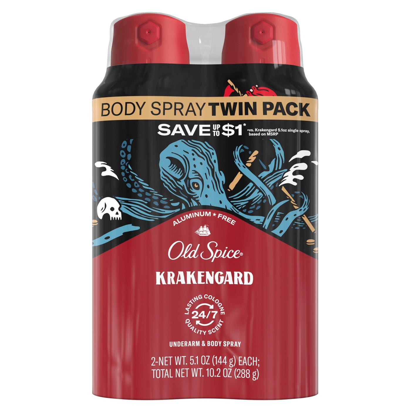 Old Spice Aluminum-Free Body Spray - Krakengard; image 3 of 7