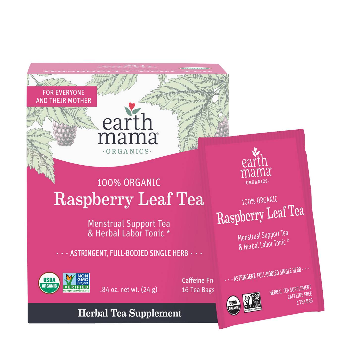 Earth Mama Organic Raspberry Leaf Tea Bags; image 4 of 4